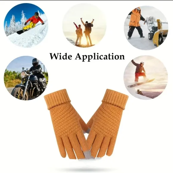 Women/Men Winter Touch Screen Gloves - Picture 2 of 7